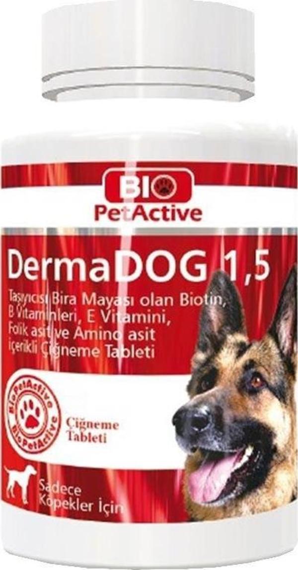 Bio PetActive Dermadog Köpek Sarimsakli Maya Tableti 100 Adet - Image 1