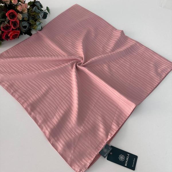 Bonjela Lüx İnci Jakarlı Pamuk Eşarp Soft Pembe JPB0814 - Image 1