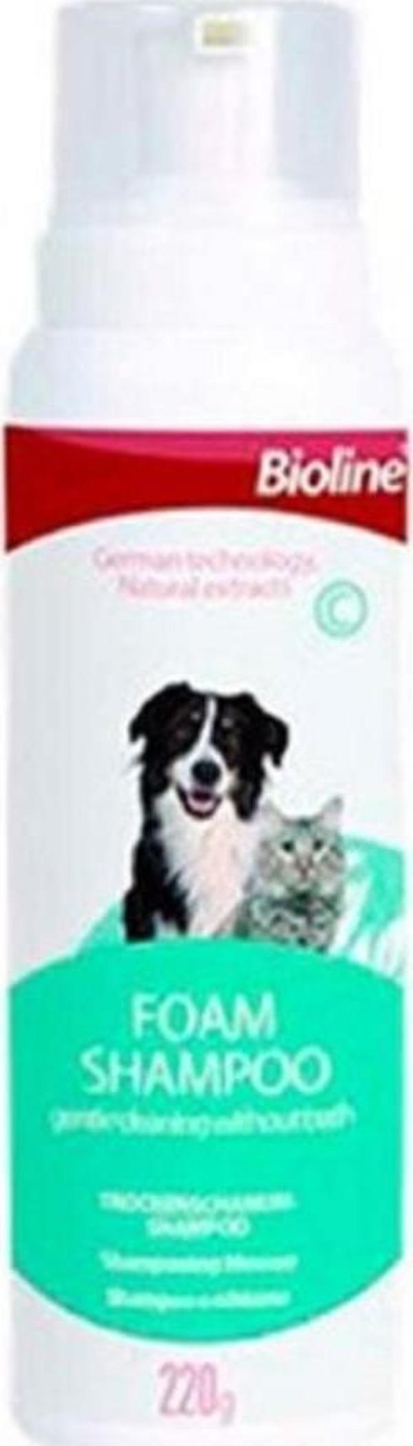 Bioline Kedi Köpek Köpük Şampuan 220Gr - Image 1