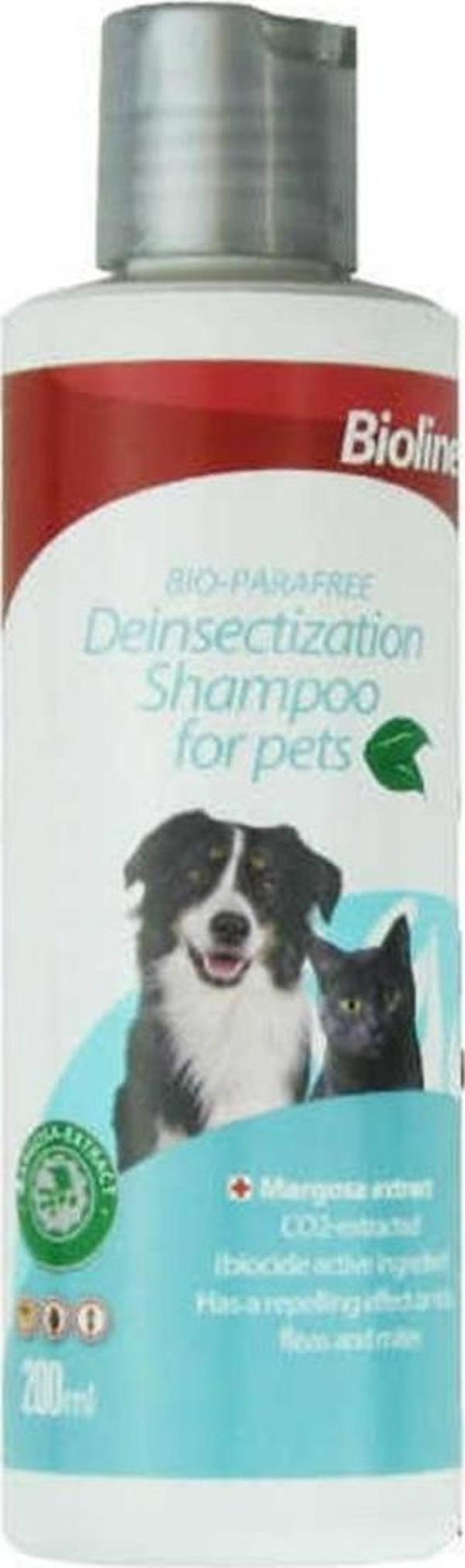 Bioline Kedi ve Köpek İçin Dış Parazit Uzaklaştırıcı Şampuan 200 Ml - Image 1
