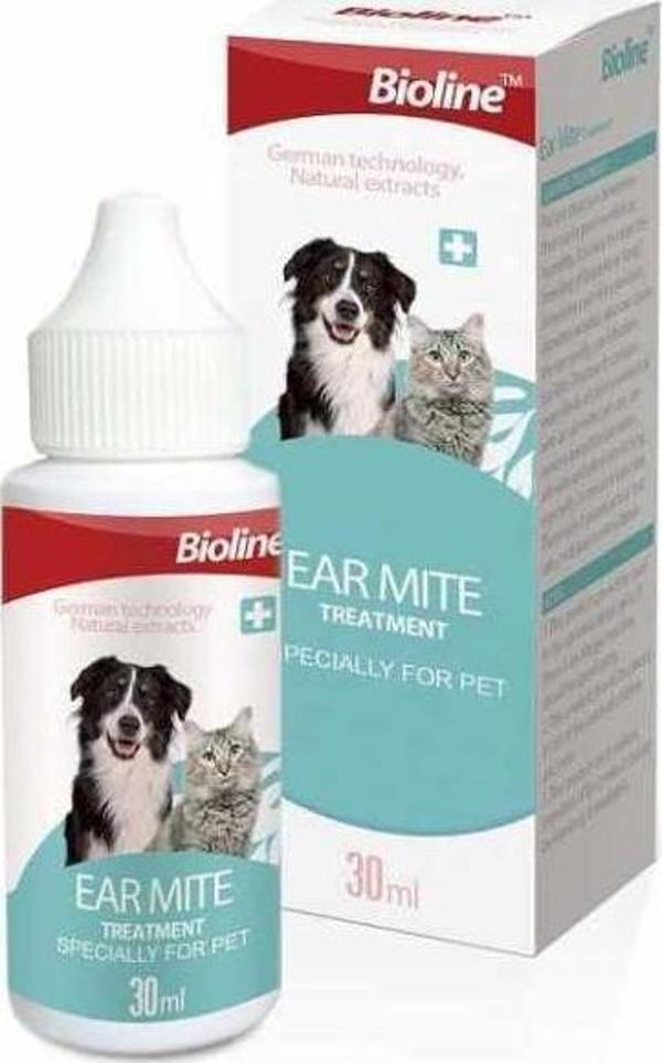 Bioline Kedi ve Köpek Kulak Temizleme Yağı 30ml - Image 1
