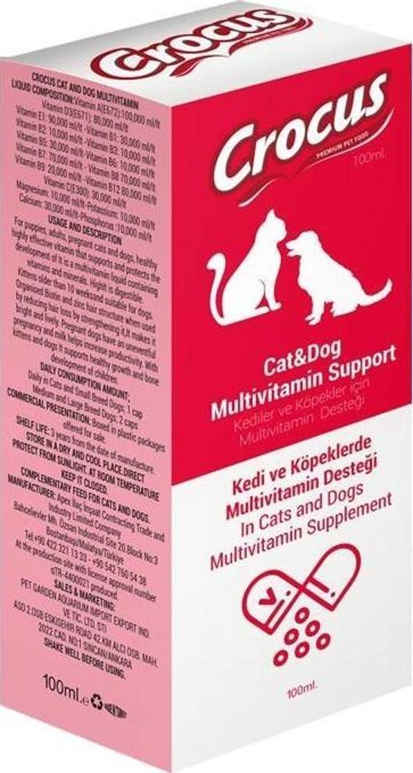 Crocus Kedi Köpek Multivitamin Destek 100ml - Image 1
