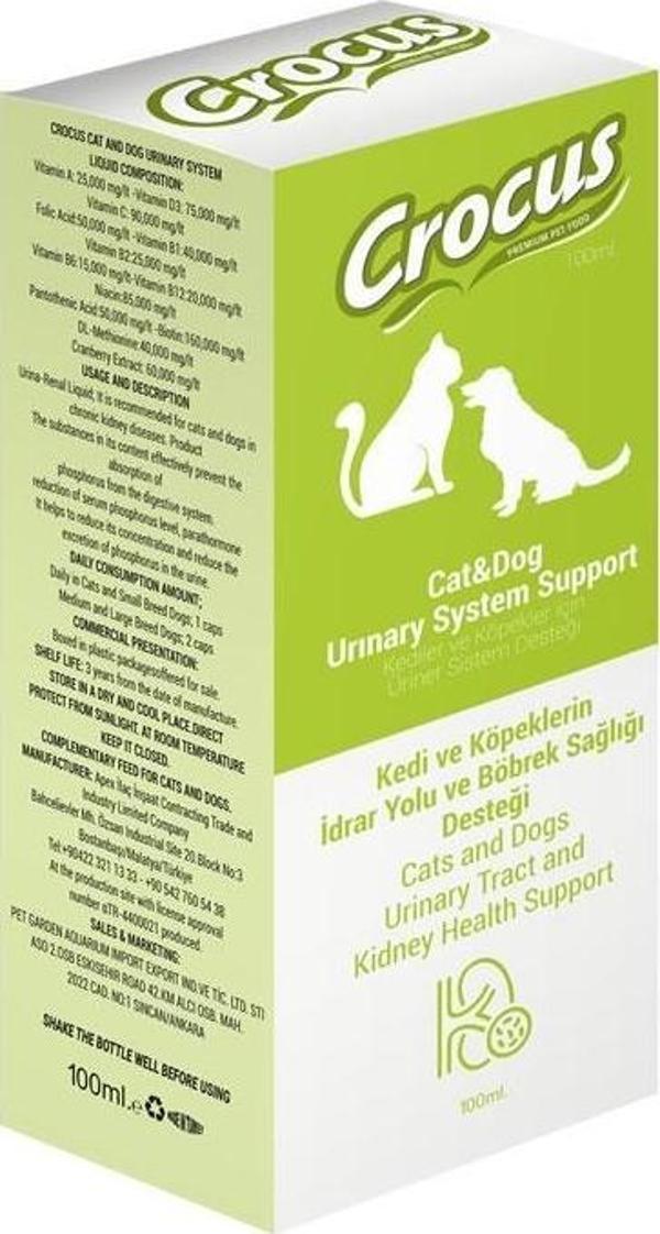 Crocus Kedi Köpek Üriner Sistem Destek 100ml - Image 1