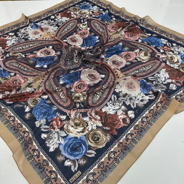 Miray 120 cm Nevada Pamuk Lüx Eşarp  BYK0512 - Image 1