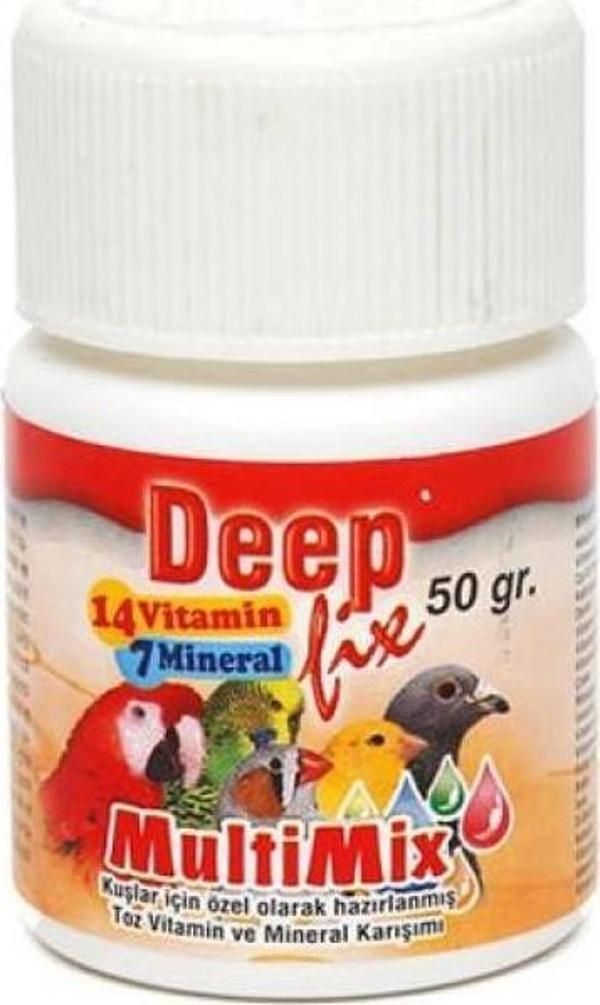 Deep Fix Multimix Kuşlar İçin Toz Vitamin 50 gr - Image 1