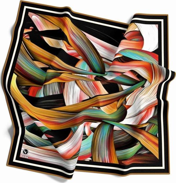 Violla Soft Dijital Twill Eşarp VL4610 - Image 1