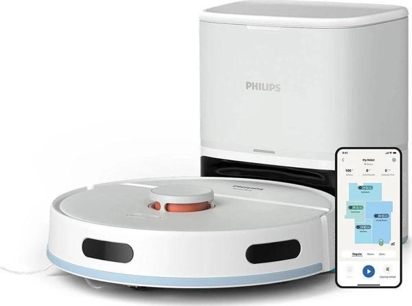 Philips 2000 Serisi Islak Kuru Moplu İstasyonlu Robot Süpürge, Homerun Uygulaması, Xu2100/20 - Image 1