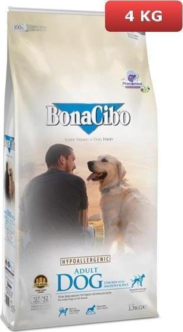 BonaCibo Adult Dog Tavuklu Balıklı Köpek Maması 4 KG - Image 1