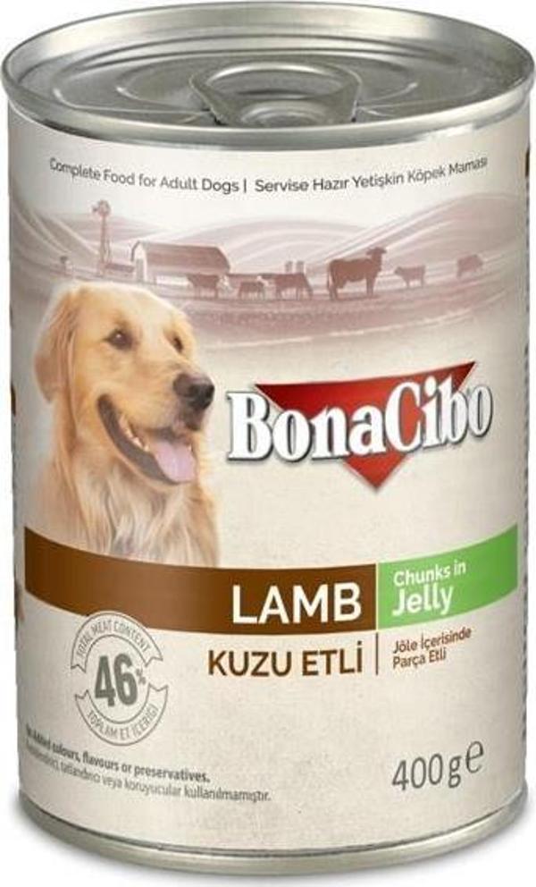 Bonacibo Jöleli Kuzu Etli Yaş Yetişkin Köpek Maması 400 GR - Image 1