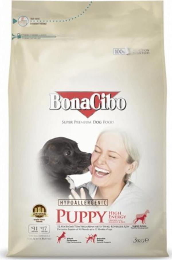Bonacibo Puppy Yüksek Enerjili Yavru Köpek Maması 3 Kg - Image 1