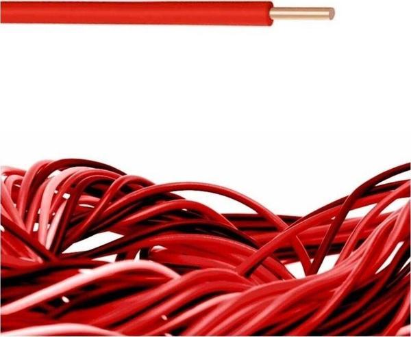 Öznur 2.5 Mm Nya Tek Damar %100 Bakır Kablo Kırmızı Renk 5 Metre - Image 1