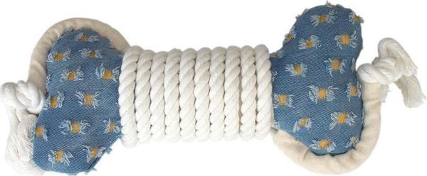Eastland İpli Peluş Kemik Köpek Oyuncağı 30x5cm - Image 1