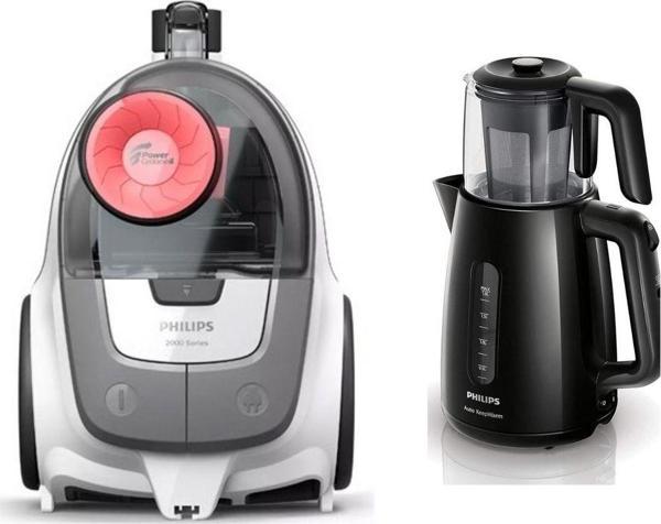 Philips Powercyclone 4 Torbasız Süpürge / Çaycı Set - Image 1