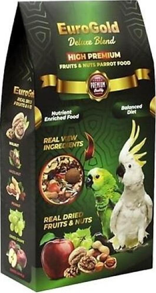 EuroGold Deluxe Blend Meyveli ve Kuruyemişli Papağan Yemi 650 Gr - Image 1