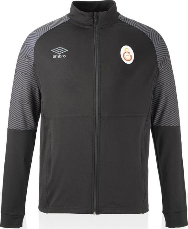 Galatasaray Orijinal Lisanslı Umbro Dik Yaka Fermuarlı Siyah Sweat - Image 1