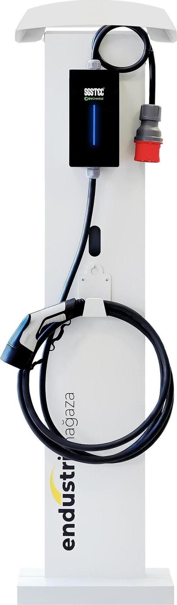 AC Elektrikli Araç Şarj Cihazı Şapkalı Montaj Ayağı - Image 1