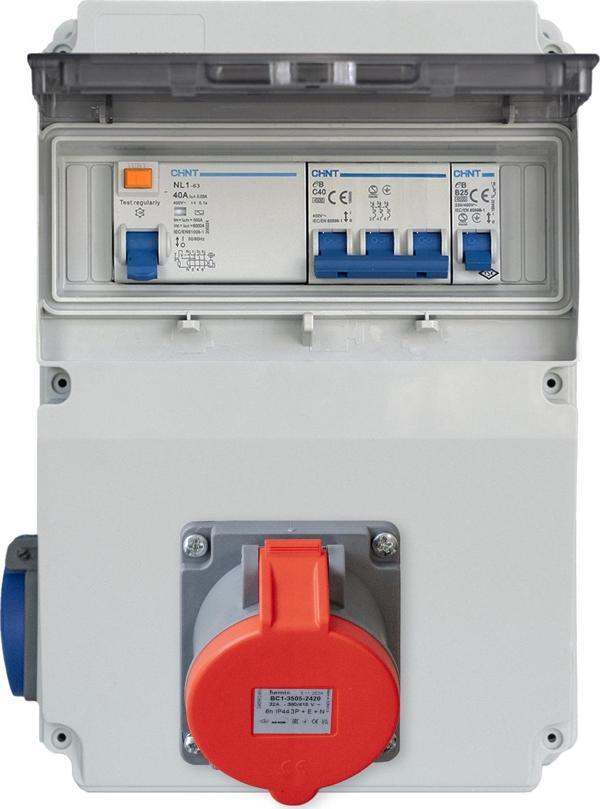 SGSTEC 22kW Elektrikli Araç Şarj Cihazı Besleme Kutusu (Prizli)  - Image 1