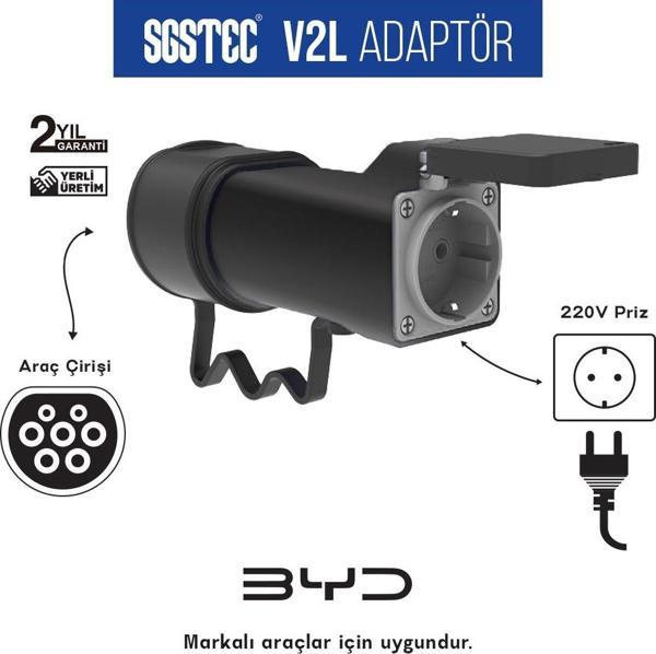 SGSTEC BYD V2L Adaptör Priz  - Image 1