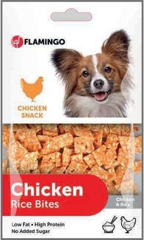 Flamingo Chicken Rice Bites Tavuk Etli Köpek Ödülü 85 Gr - Image 1