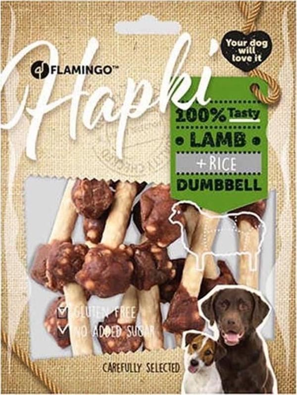 Flamingo Hapki Kuzulu Pirinçli Dumbell Köpek Ödülü 150gr - Image 1