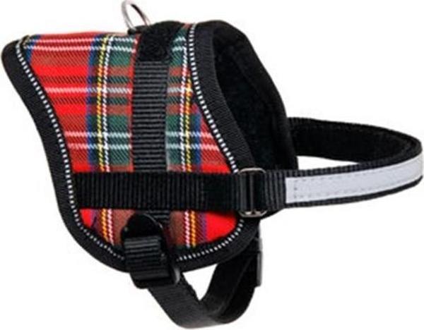 Flamingo KÜÇÜK KÖPEK Göğüs Tasması Ekose GÖVDESİ 31-40cm ARASI OLAN KÖPEKLERE - Image 1