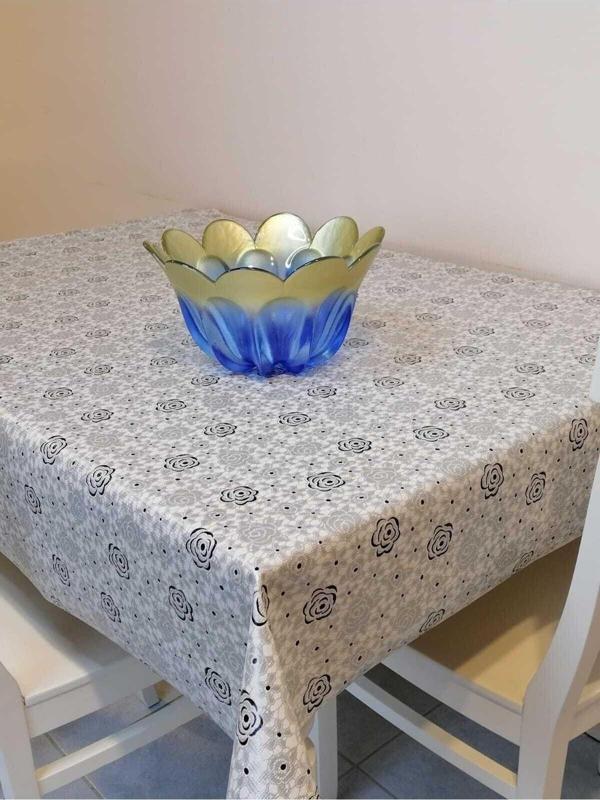 Başak Ev Tekstili Kaydırmaz Tabanlı Pvc Muşamba - Desenli Silinebilir Masa Örtüsü - Image 1