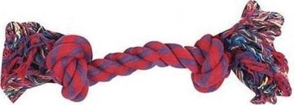 Karlie İki Düğümlü Renkli İp Köpek Oyuncağı Small 22 cm - Image 1