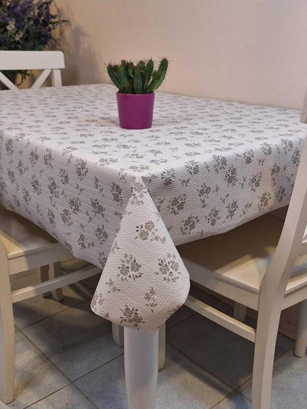 Başak Ev Tekstili Kaydırmaz Tabanlı Pvc Muşamba - Desenli Silinebilir Masa Örtüsü - Image 1