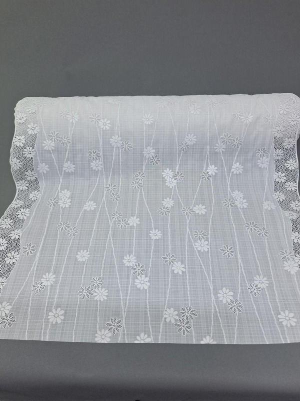 Başak Ev Tekstili Pvc Küpür Dantel Raf Ve Dolap Örtüsü Runner  (Beyaz) - Image 1