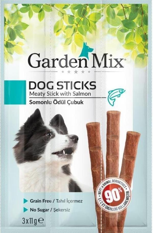 Garden Mix Somonlu Köpek Stick Ödül 3*11gr - Image 1