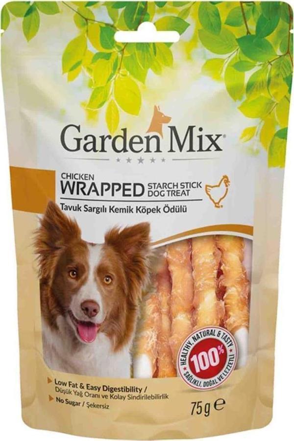 Garden Mix Tavuk Sargılı Kemik Köpek Ödülü 75 Gr - Image 1