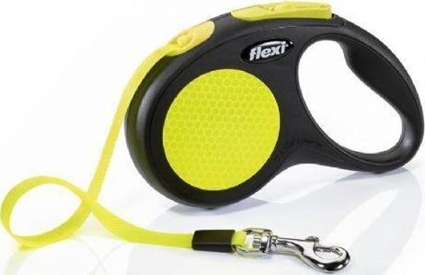 Flexi New Neon Otomatik Sarı Şerit Gezdirme Small 5 Metre - Image 1