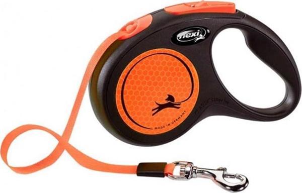Flexi New Neon Otomatik Turuncu Şerit Gezdirme Small 5 Metre - Image 1