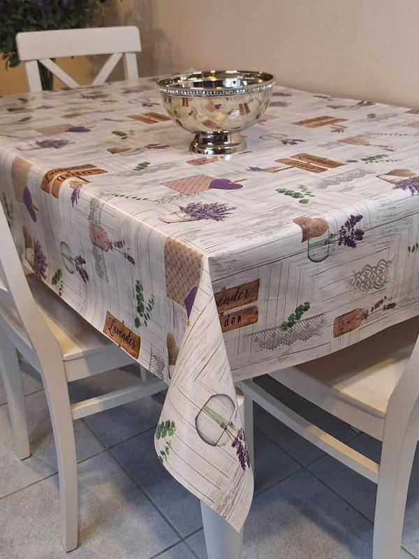 Başak Ev Tekstili Elyaflı Pvc Muşamba - Desenli Silinebilir Masa Örtüsü ( Gri ) - Image 1