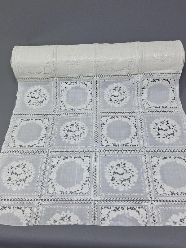 Başak Ev Tekstili Pvc Küpür Dantel Raf Ve Dolap Örtüsü Runner  (Beyaz) - Image 1