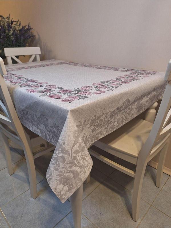 Başak Ev Tekstili Dora Pano Elyaf Tabanlı Pvc Muşamba - Desenli Silinebilir 115 X 140 Hazır Masa Örtüsü - Image 1