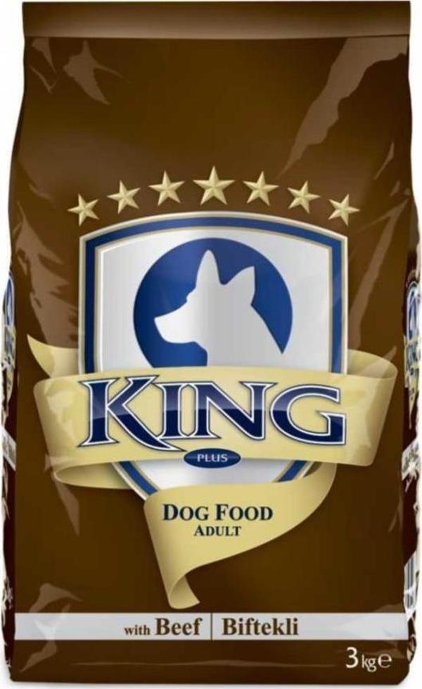 King Biflekli Yetişkin Köpek Maması 3 Kg - Image 1