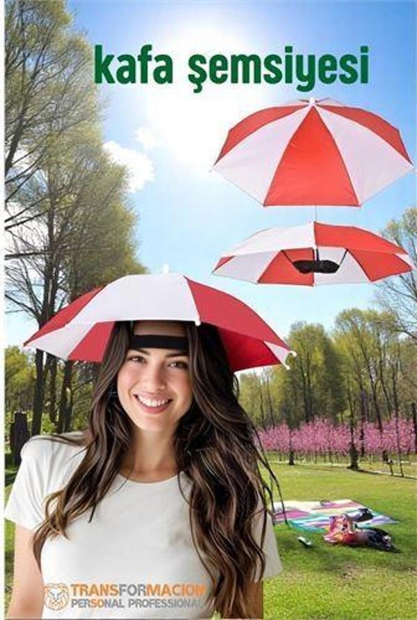 Kafa Şemsiyesi Güneş Koruma Şemsiyesi Relax Eller Serbest 4 Mevsim Kafa Şemsiyesi - Image 1