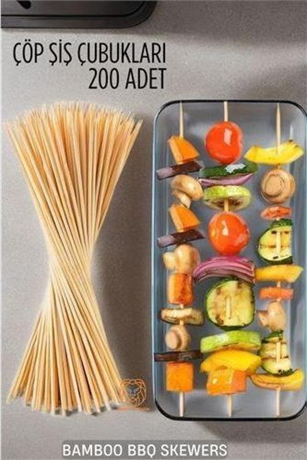 Çöp Şiş İkram Çubukları Bamb 200 Adet - Image 1
