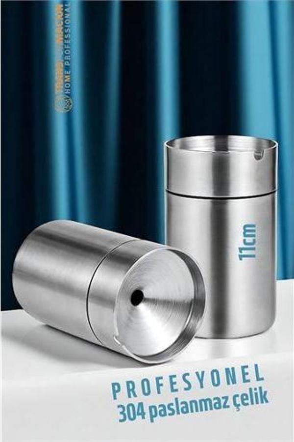 Duman Vermeyen At Sönsün Küllük - Çelik Metal Kül Tablası -Masaüstü Küllük - Image 1