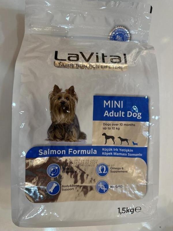 LaVital Somonlu Mini Yetişkin Köpek Maması 1,5 Kg - Image 1