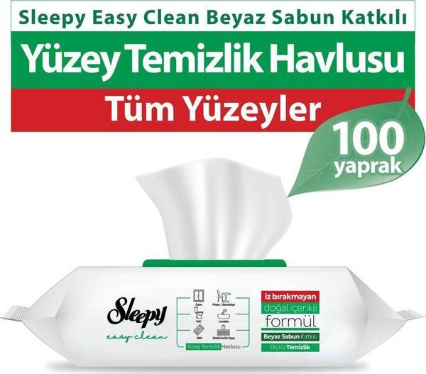 Sleepy Easy Clean Yüzey Temizlik Havlusu 100 Adet - Image 1