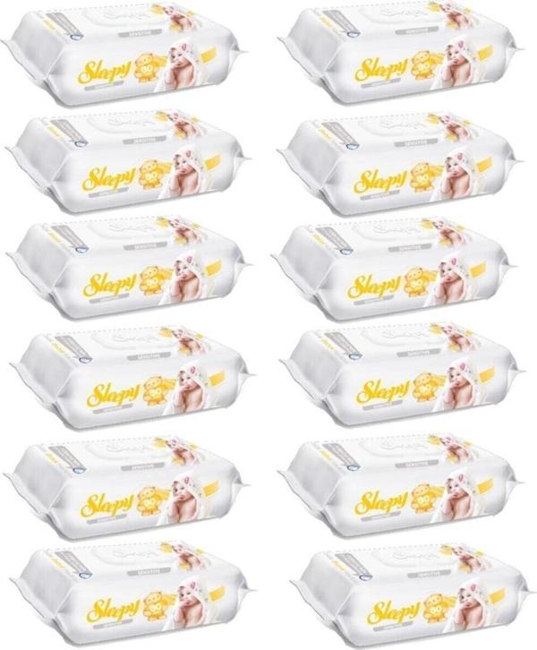 Sleepy Sensitive 90 Yaprak 12 Li Paket Islak Mendil - Image 1