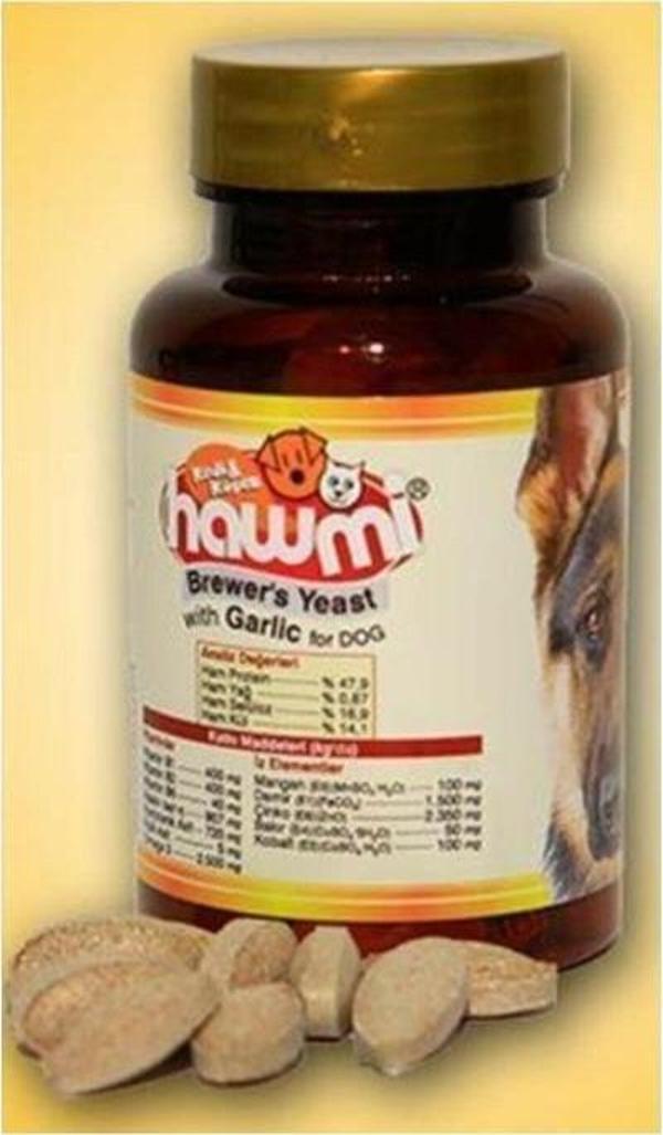 Hawmi Brewer’s Yeast Garlic Sarımsak ve Maya Köpekler İçin 60 Tablet - Image 1