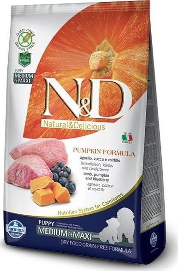 N&D Tahılsız Balkabaklı Puppy Kuzu Etli Yavru Köpek Maması 2,5 Kg - Image 1