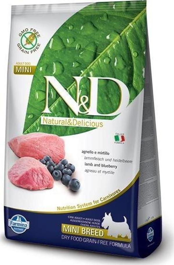 N&D Kuzulu Yaban Mersinli Küçük Irk Yetişkin Köpek Maması 2,5 kg - Image 1