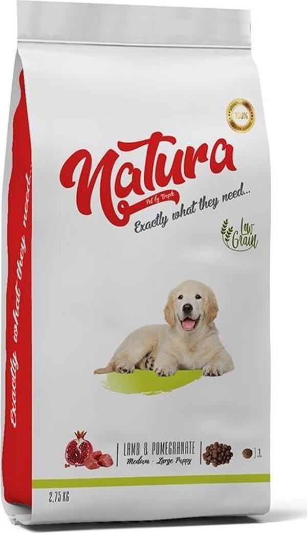 Natura Kuzulu ve Narlı Düşük Tahıllı Yavru Köpek Maması 2,75kg - Image 1