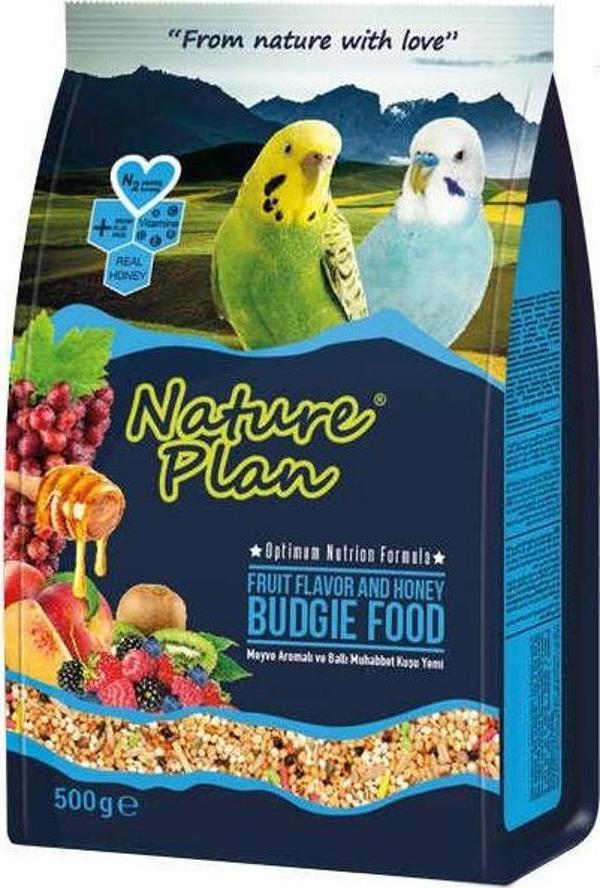 Nature Plan Meyveli Ballı Muhabbet Kuşu Yemi 500 gr - Image 1