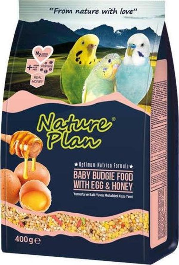 Nature Plan Yumurta Ballı Yavru Muhabbet Kuşu Yemi 400 gr - Image 1