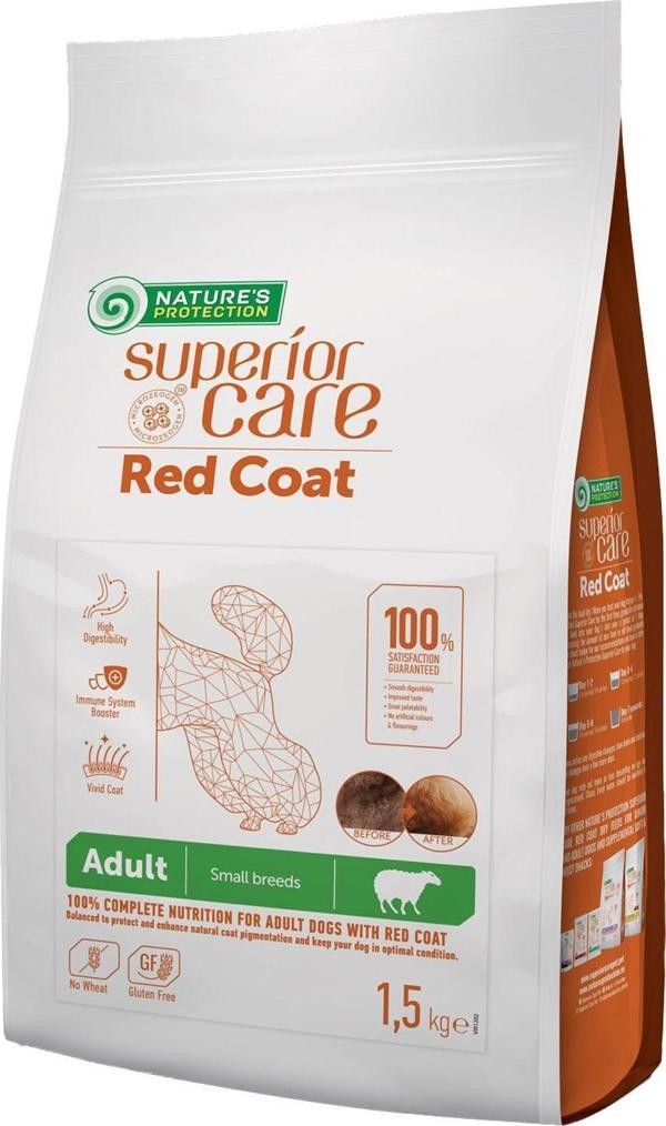 Superior Care Kızıl/kahverengi Tüylü Köpekler Için Tahılsız Kuzulu Küçük Irk Köpek Maması 1,5kg - Image 1
